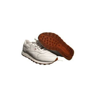 Size 5 - Reebok Classics White With Gum Bottom Kids Shoes-49797